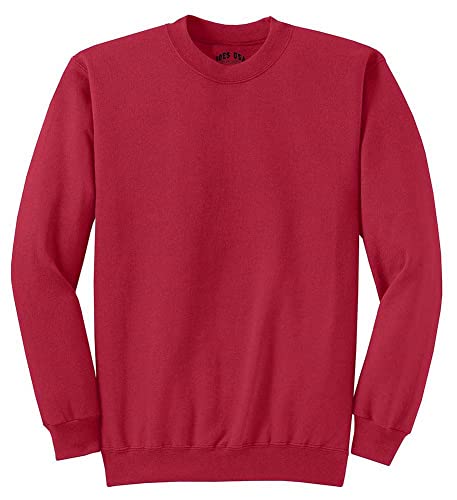 Joe's USA Tall Ultimate Crewneck Sweatshirt in 20 Colors. Tall Sizes: LT-4XLT