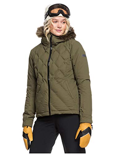 Roxy Womens Breeze - Snow Jacket - Women - XL - Brown Ivy Green XL