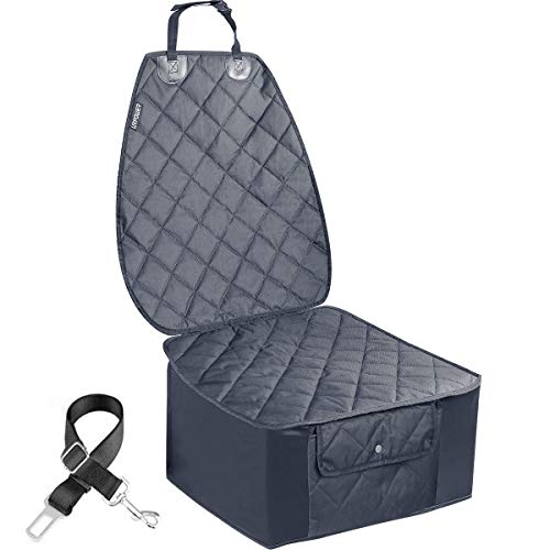 URPOWER 100% Waterproof Dog Car Seat Covers, Upgraded Front Car Seat Cover