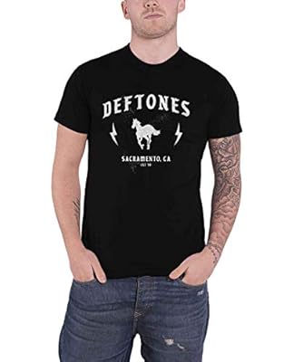 Deftones T Shirt Electric Pony Band Logo Nuevo Oficial De Los Hombres Negro Size L | Ya disponible en tu tienda friki favorita! En mundofriki.es!
