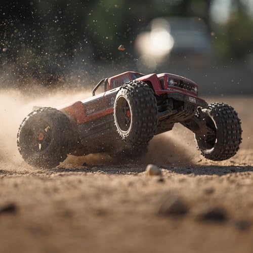 Image of ARRMA RC Truck Outcast 4X4 4S BLX 1 /10TH 4WD Stunt Truck RTR (Battery and Charger Not Included), Red, ARA4410V2T4