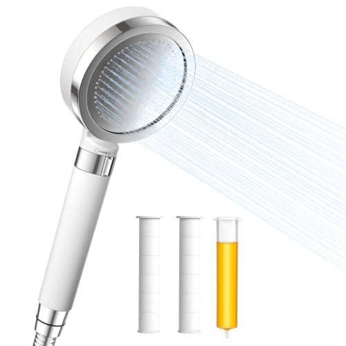 Korean Beauty VC Scent Handheld Filter Shower Head with Rotary Switch | Anti-Chlorine Hard Water Filter, Gentle Skin & Smooth Hair, Easy Install - image 1