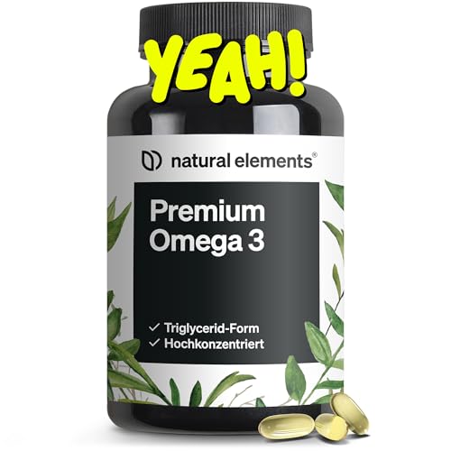 natural elements Premium Omega 3 – 120 Kapseln – GoldenOmega® mit 80{fd0c388fd5c1b63aa0b4386868a50bdbae1ecff0501ae5c19541544a88963eaf} Omega 3 Anteil – in Triglycerid-Form – Laborgeprüft, aufwendig aufgereinigt und aus nachhaltigem Fischfang - ohne unnötige Zusätze natural elements Premium Omega 3 – 120 Kapseln – GoldenOmega® mit 80{fd0c388fd5c1b63aa0b4386868a50bdbae1ecff0501ae5c19541544a88963eaf} Omega 3 Anteil – in Triglycerid-Form – Laborgeprüft, aufwendig aufgereinigt und aus nachhaltigem Fischfang - ohne unnötige Zusätze