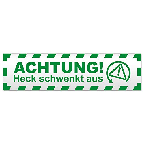 Plaque magnétique Achtung Heck schwenkt amovible pour sécurité du véhicule