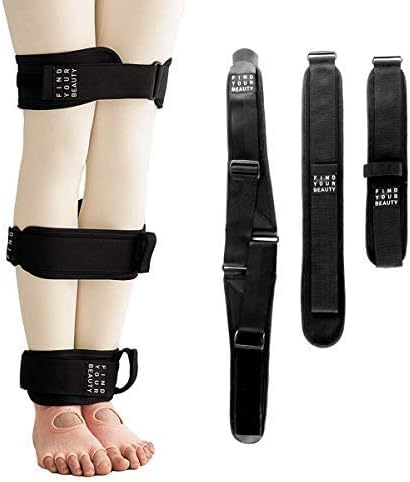 Beingürtel │ Beinbänder für Workout Frauen│Beinglätter Korrektur│Korrekturgürtel Einstellbare Haltung Unterer Rücken, Bein, Becken │ Pilatesband