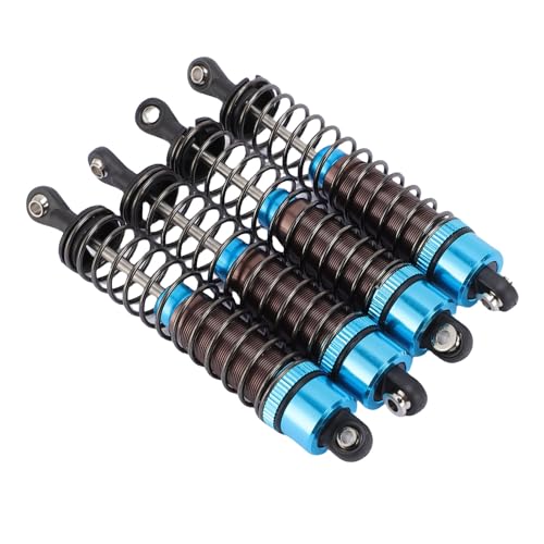 Amortisseurs RC 95mm en alliage d'aluminium bleu Chrees pour voiture 1/10