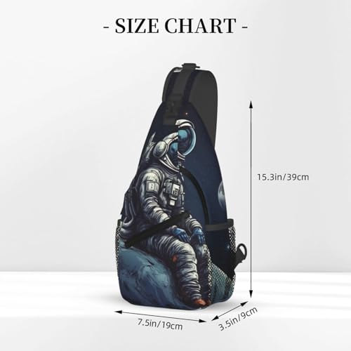 Bolso tipo Sling para mujer y hombre negro miniatura 2