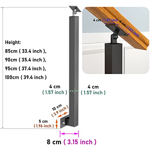 Poste de husillo para barandillas de altillos y lofts 5