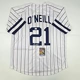 Autographed/Signed Paul O'Neill New York Pinstripe Baseball Jersey JSA COA