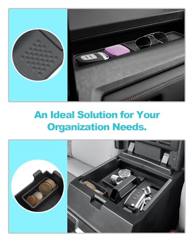 Image of CDEFG 3PCS for 2025 2026 Toyota 4Runner Center Console Organizer Front Row Passenger Side Dash Organizer Storage Box for 2026 Toyota 4Runner Accessories 2025 Center ConsoleTray w /Coin Holder