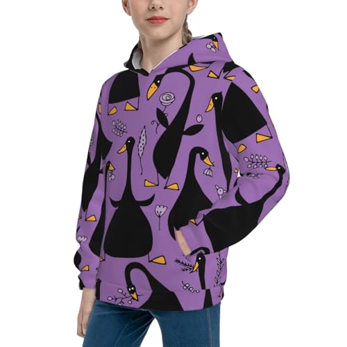 Funny Goose Kid Hoodies Boys Sweatshirts Girls Pullover with Pocket2