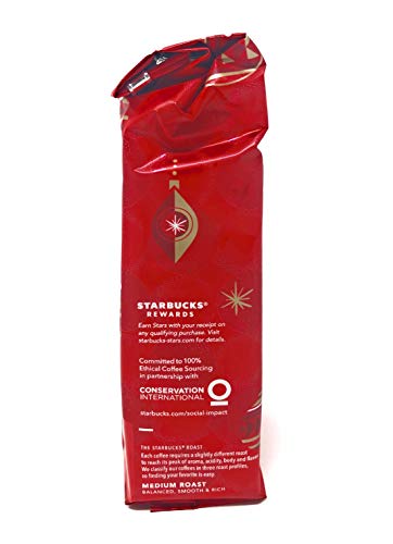 Starbucks Holiday Blend 2019 Ground Coffee - Pack of 3 Bags - 10 oz Per Bag - 100% Arabica Coffee - Medium Roast - Herbal