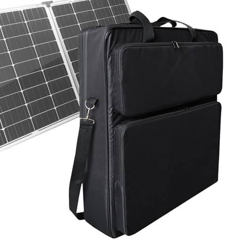 Bolsa de almacenamiento con panel solar, bolsa de viaje, bolsa de transporte, bolsa protectora para camping, jardín, festival, hogar, exterior, patio trasero
