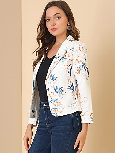 Veste légère ouverte devant coupe fluide et confortable motif floral