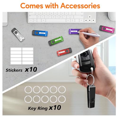 Memoria USB de 8 GB Solución de Almacenamiento Seguro Pack 10 Pendrives 3