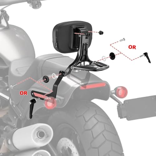 Barre de dossier moto polyvalente réglable Harley Fat Bob
