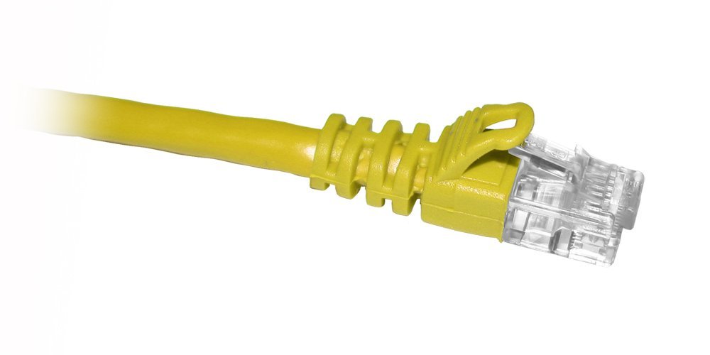 ENET Components, Inc. 2Ft Cat5e Yellow Boot Patch