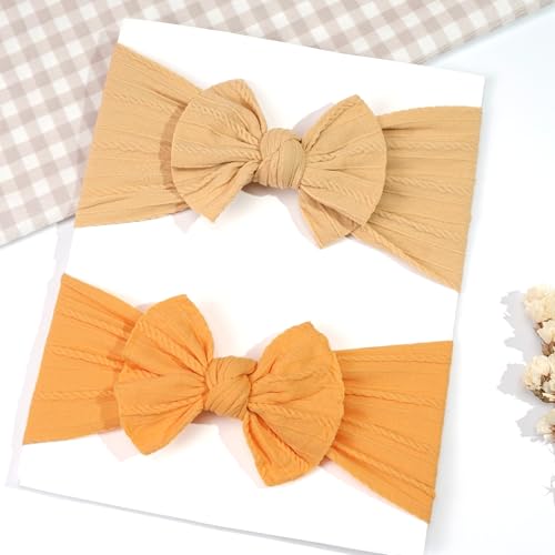 CÉLLOT Super Stretchy Soft Knot Headbands with Hair Bows Head Wrap Hair Accessories For Newborn Baby Girls Infant Toddlers Kids4