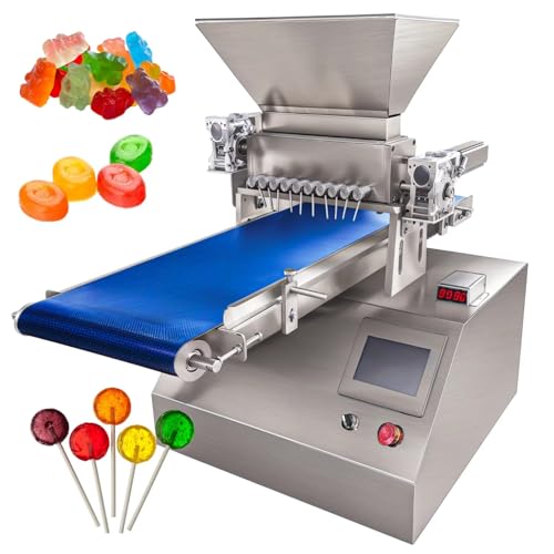Máquina semiautomática de producción de caramelos, unidad de escritorio multifunción para caramelos duros, chocolate, ositos de goma y golosinas de gelatina, moldes personalizables, diseño de huella