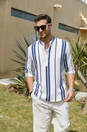 Image of Zombom Men's Cotton Polyester Blend Solid Regular Fit Full Sleeve Printed Short Kurta | Ethnic, Lightweight Summer Kurta for Daily & Occasion Use | Men's Trendy Short Kurta