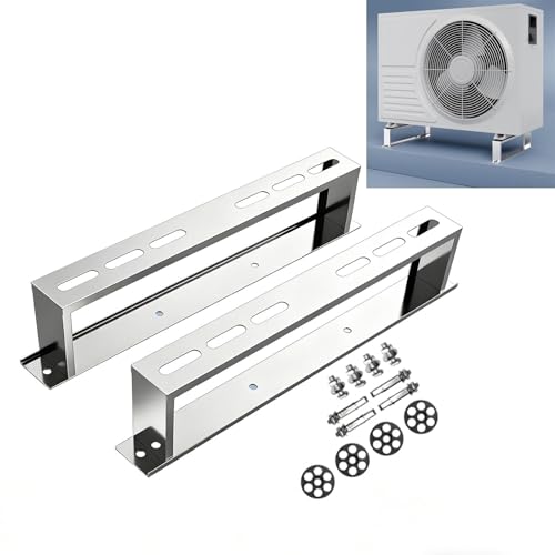 Mini- Split- Bodenständer For Klimaanlagen Und Wärmepumpensysteme Mit 9.000- 36.000 BTU, Anti- Vibrations- AC- Ständer Aus Edelstahl, 440 Lbs(54x20cm/ 21×7.9in)