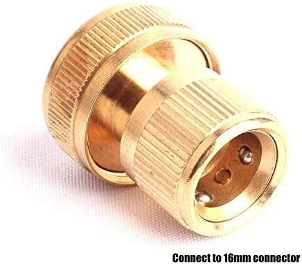 Raccordi filettati Raccordi per tubi in ottone 1 pz 16mm-3/4 (DN20) Rubinetto connettore rapido in ottone per giardino Micro irrigazione Tubo flessibile per irrigazione Raccordo adattatore Raccordo