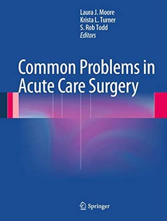 Common Problems in Acute Care Surgery 2013th Edition book cover