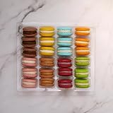Macarons Mix - French Cookies - Baked Upon Order Macaroons with Recipe from France - Fresh Macarons Handcrafted by French Chefs - Gluten-free - Assorted Flavors (24 Macarons)