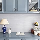 Livelynine White Grasscloth Peel and Stick Wallpaper Textured Grass Cloth Wall Paper Peel & Stick Modern Bathroom Bedroom RV Wall Covering Removable Texture White Contact Paper for Cabinets 15.8x78