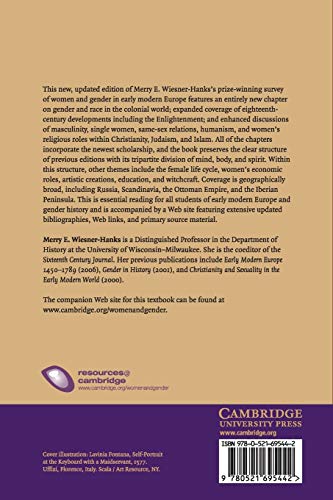 Women and Gender in Early Modern Europe