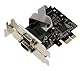 KALEA-INFORMATIQUE PCI Express PCIe Serial RS232 Controller-Karte mit 2 Ports und Oxford OXPCIe952 Chipsatz. Low und HIGH Profile Winkelstücke.