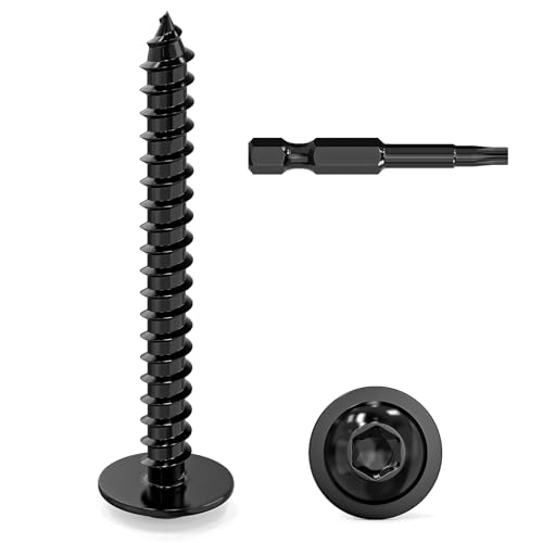 Dayalo MHDD 50 Stück Blechschrauben Schwarz