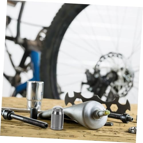 DECHOUS 2pcs tapas de válvula para bicicleta de aleación de titanio para neumáticos, protectores para vástago, cubiertas seguras para bicicletas de montaña y ruta miniatura 6