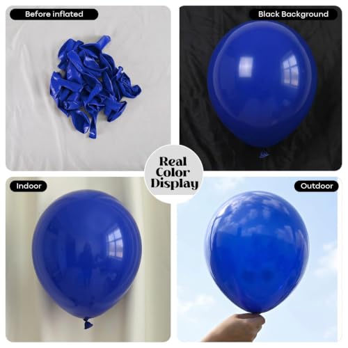 Image of Togvu Blue Balloons, 50Pack 12 Inch Royal Blue Latex Party Balloons