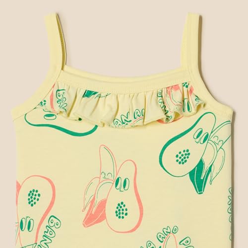 Amazon Essentials Camiseta Corta de Algodón Niña, Pack de 3, Rosa/Fruta Tropical, 8 años