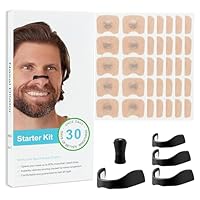 Nasal Strips for Snoring - Magnetic Nose Strip (30 Count) Innovative Magnetic Design for Sports and Sleep, Helping You Breathe Better