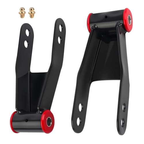 2 Suspension Rear Drop Lowering Shackle Kit Compatible with 2019-2022 Silverado 1500 Sierra 1500 Replaces #712120