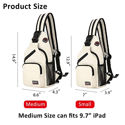 Peicees Convertible Sling Bag For Men Women Waterproof Sling Backpack Crossbody Shoulder Bag For Travel Hiking Cycling #TOP5