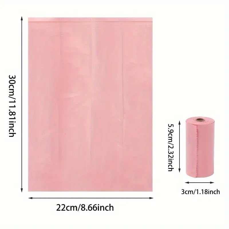 Fealtin Small Garbage Bags for Car & Mini Dustbin, 120 Pcs Multicolor Disposable Trash Bags, 22x30 cm Leakproof & Durable Waste Bags for Home, Office, Bathroom & Car Bin (8 Rolls) 1