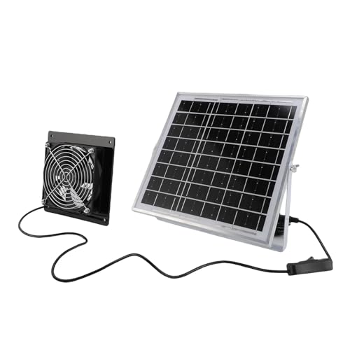 Extractor solar Haofy de 8W para gallineros y cobertizos 3