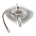Ruilogod PC VGA Video Card Heedsink Cooler Cooling Wentylator 7CMX1.5cm 2 PIN