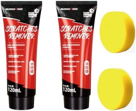 車のスクラッチリムーバーペースト 車きず消し 120ml 車の傷を瞬時に消去 車の傷修理研磨ワックスク 補修ペースト 車の傷 ペーストスクラッチワックスリペアペイントスクラッチ 深い傷用の車のスクラッチリムーバー 車の傷を瞬時に消去 塗装傷補修用スクラッチ