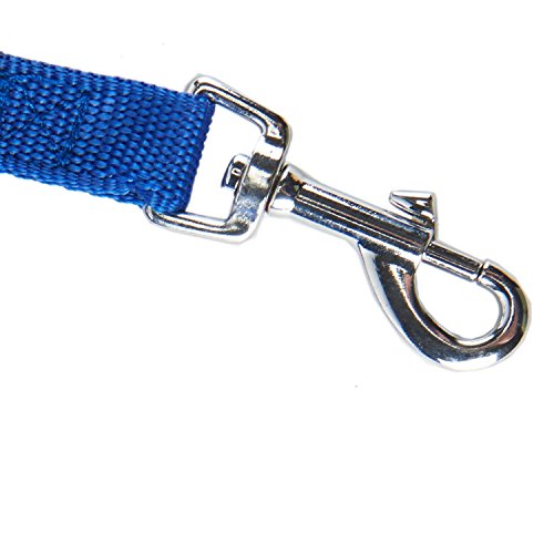 Image of Cotton Nylon Dog Training Lead Long Rope Webbing Recall Obedience Line Leash for Pet (Blue, 3 m /10 ft)