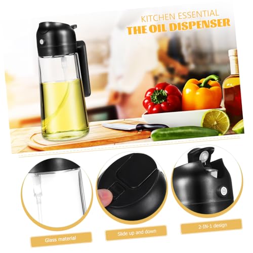 Pulverizador de aceite vegetal KOCKSHION de 470ml para cocinar sano 4