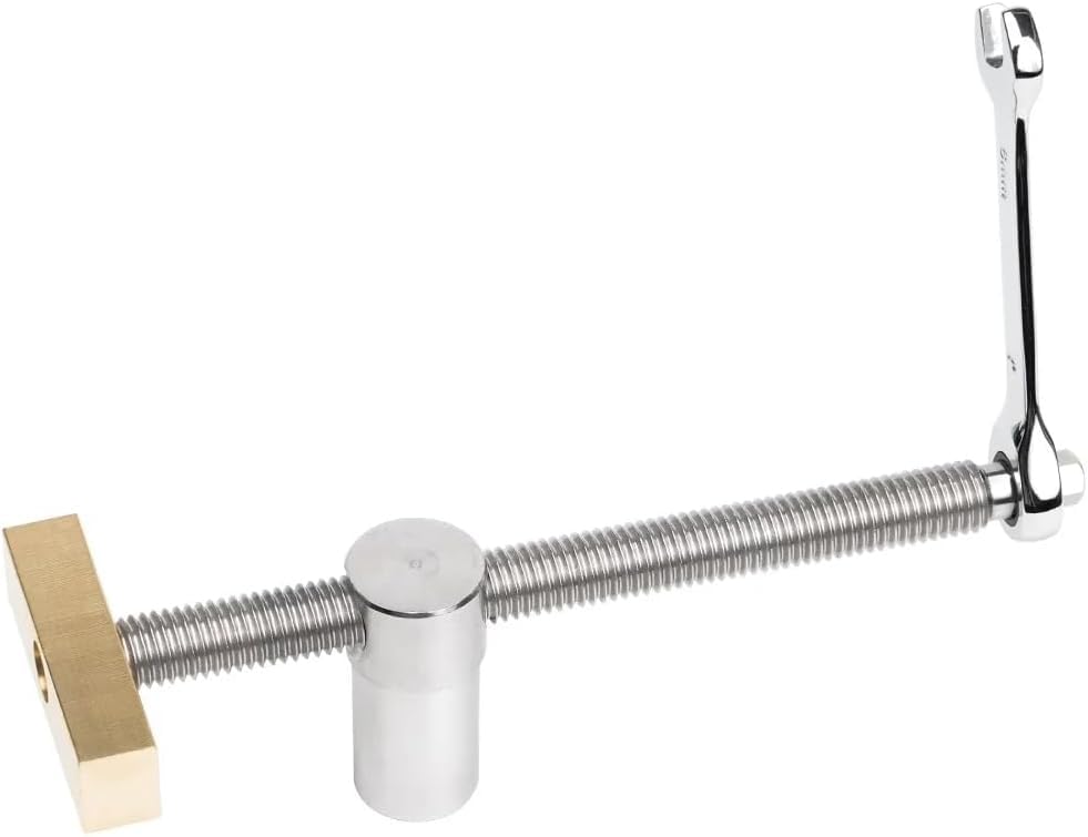 Woodworking Auxiliary Tool Desktop Vice Brass Tenon Stop Bar Fixed Locking Accessories Stainless Steel Ratchet (20mm)