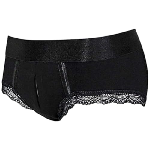 RODEOH Duo Panty Harness Underwear | Double O-Ring, Dual-Layer Front Panel | Mid-Rise, Firm Support | Unisex Design