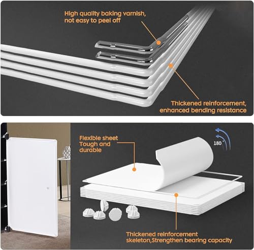 Image of Shoe Rack Multipurpose 5 Shelves Shoe Rack with Zip Door Cover & Side Pockets, Multiuse Wide Shelve,Rack for Footwear, Toys, Clothes (Black White, 6-Layer)