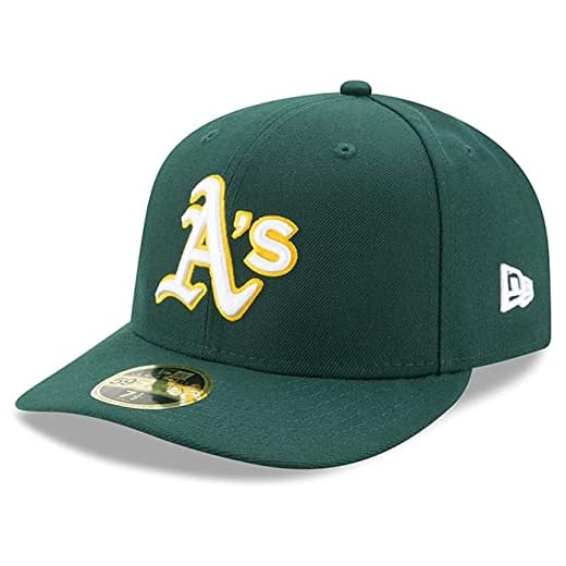 New Era Oakland Athletics Low Profile 59Fifty Fitted Road Hat (7 1/4) Dark Green