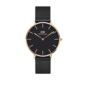 Image of Daniel Wellington Petite Ashfield Rose Gold or Silver Watch, 28mm, Mesh, for Men and Women