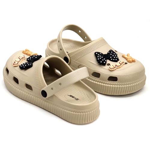 Image of SVAAR Fashionable Comfortable Lightweight Platform Heels Clogs for Women's | Cushioned Footwear | Lightweight Slip-ons | Waterproof Sandals for Women